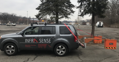 Infrasense Performs GPR Survey of Pavement Structure in Naugatuck, Connecticut