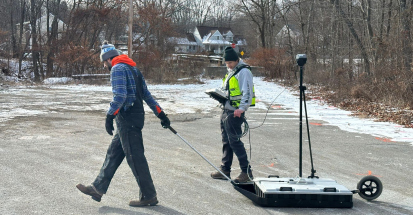 GPR Survey to Map Bedrock in Northeastern MA