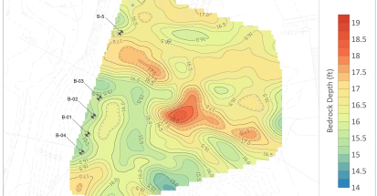 GPR for Mapping Bedrock Topography and Revealing Subsurface Features