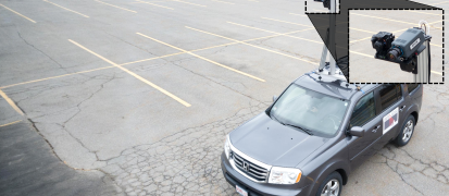 High resolution imaging cameras vehicle mounted