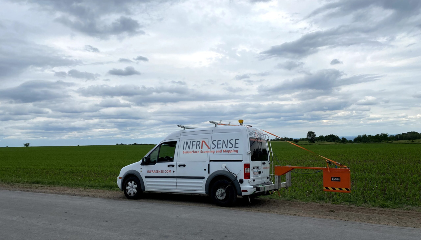 Pavement Layer Thickness Survey in Lewis County, New York
