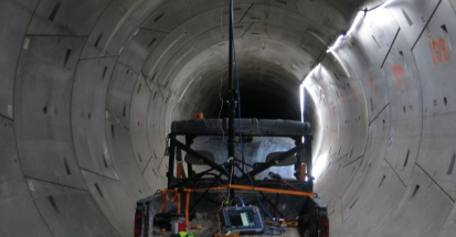 Nondestructive Testing of a Concrete Tunnel Liner